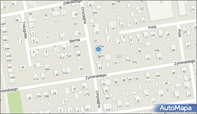 Kobyłka, Orszagha Antoniego, 18, mapa Kobyłka