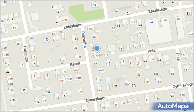 Kobyłka, Orszagha Antoniego, 22, mapa Kobyłka