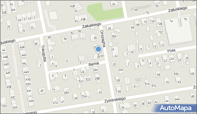 Kobyłka, Orszagha Antoniego, 31, mapa Kobyłka