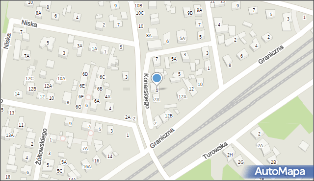 Kobyłka, Orszagha Antoniego, 4, mapa Kobyłka