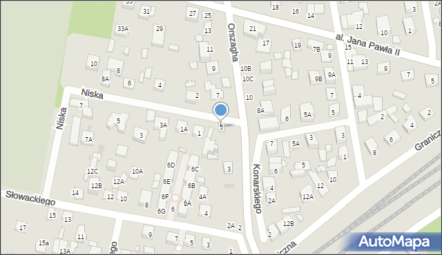 Kobyłka, Orszagha Antoniego, 5, mapa Kobyłka