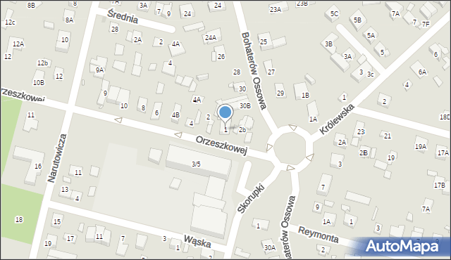 Kobyłka, Orzeszkowej Elizy, 1, mapa Kobyłka