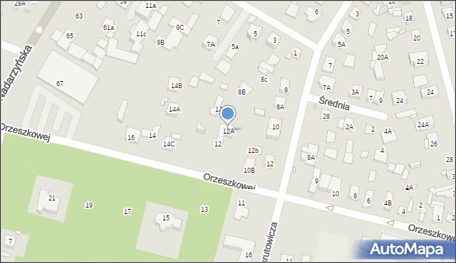 Kobyłka, Orzeszkowej Elizy, 12A, mapa Kobyłka