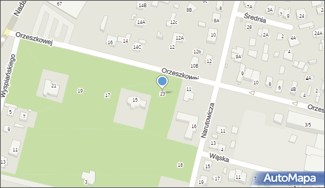 Kobyłka, Orzeszkowej Elizy, 13, mapa Kobyłka