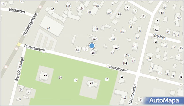 Kobyłka, Orzeszkowej Elizy, 14C, mapa Kobyłka