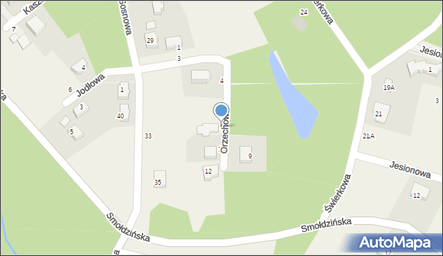 Kobysewo, Orzechowa, 8, mapa Kobysewo