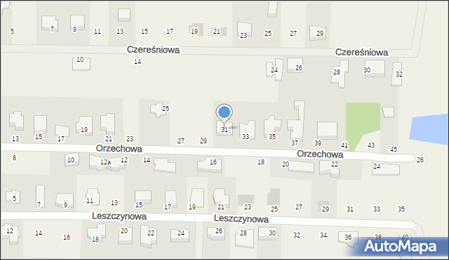 Koczargi Stare, Orzechowa, 31, mapa Koczargi Stare