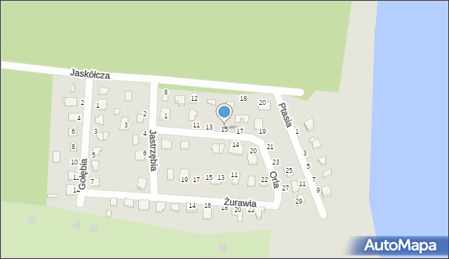 Koronowo, Orla, 15, mapa Koronowo