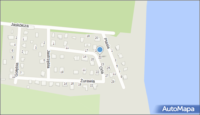 Koronowo, Orla, 21, mapa Koronowo