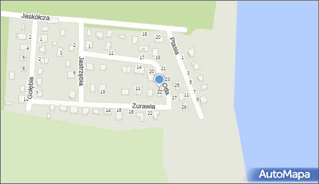 Koronowo, Orla, 22, mapa Koronowo