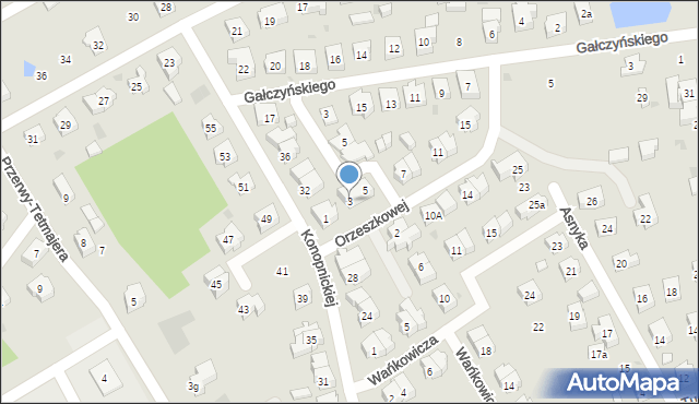 Kościerzyna, Orzeszkowej Elizy, 3, mapa Kościerzyna