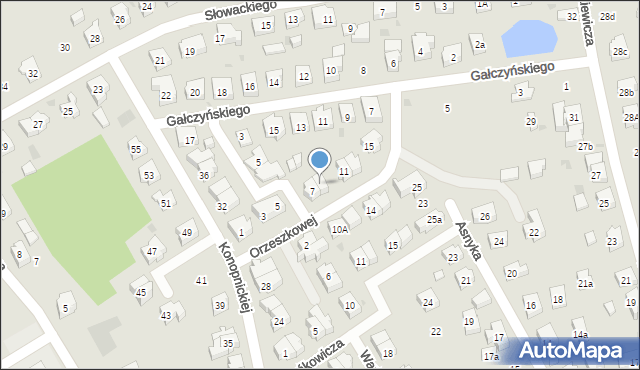 Kościerzyna, Orzeszkowej Elizy, 9, mapa Kościerzyna