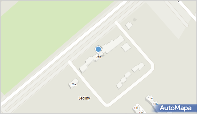 Koszalin, Orląt Lwowskich, 26b, mapa Koszalina