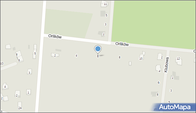 Koszalin, Orlików, 6, mapa Koszalina