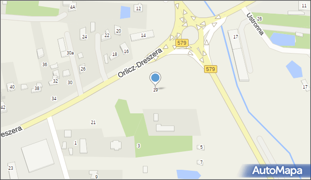 Kozerki, Orlicz-Dreszera Gustawa, gen., 19, mapa Kozerki