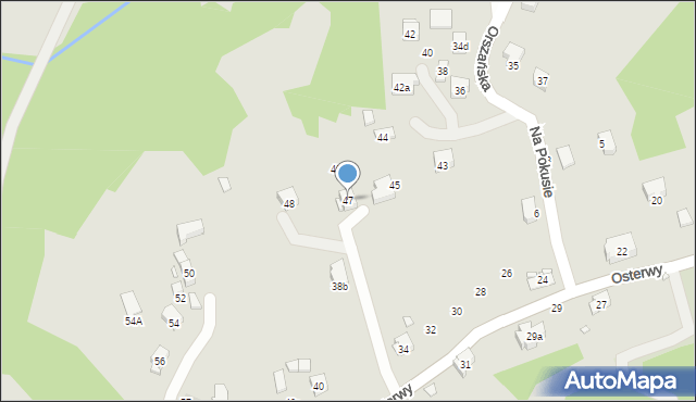 Kraków, Orszańska, 47, mapa Krakowa