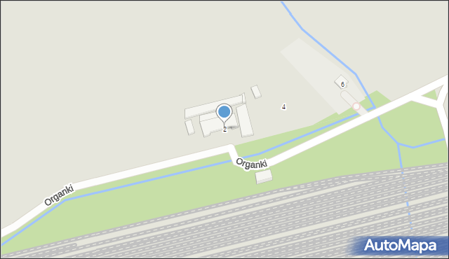 Kraków, Organki, 2, mapa Krakowa