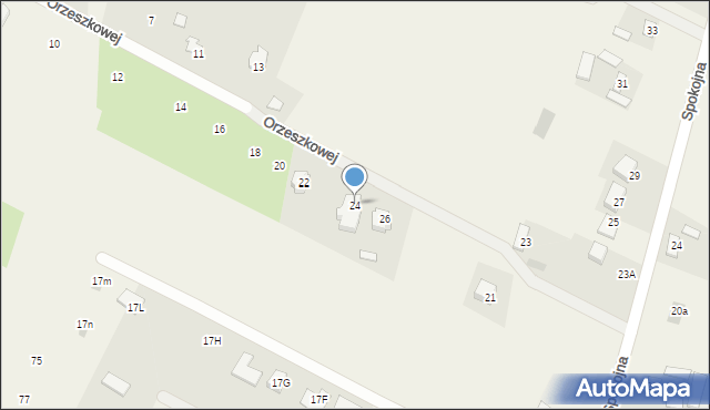 Krępiec, Orzeszkowej Elizy, 24, mapa Krępiec