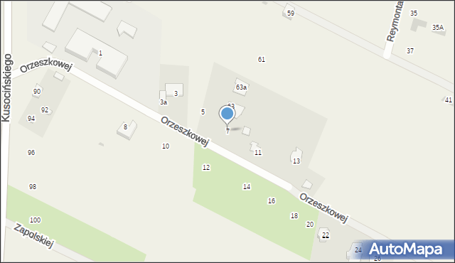 Krępiec, Orzeszkowej Elizy, 7, mapa Krępiec