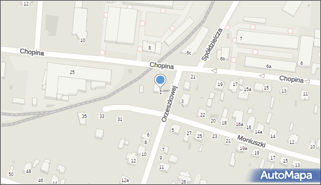 Kutno, Orzeszkowej Elizy, 2, mapa Kutno