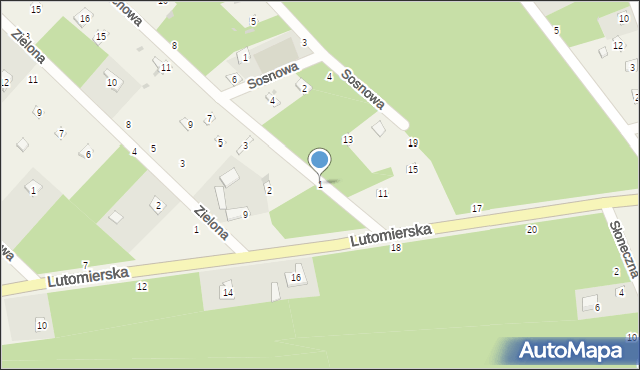 Kwiatkowice-Las, Orzechowa, 1, mapa Kwiatkowice-Las