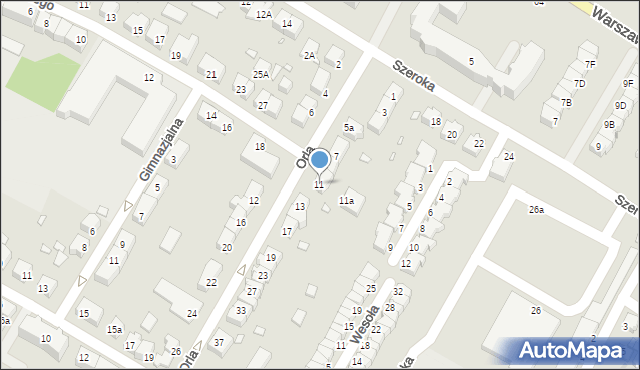 Kwidzyn, Orla, 11, mapa Kwidzyn