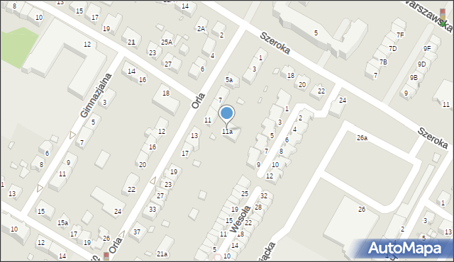 Kwidzyn, Orla, 11a, mapa Kwidzyn