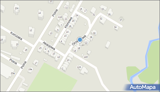 Kwidzyn, Orzechowa, 20, mapa Kwidzyn