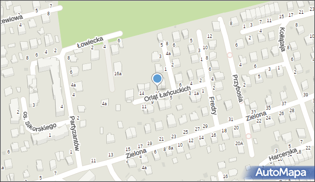 Łańcut, Orląt Łańcuckich, 10a, mapa Łańcut