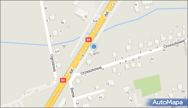 Łańcut, Orzeszkowej Elizy, 1a, mapa Łańcut