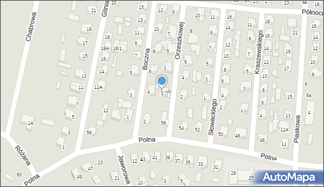 Łapy, Orzeszkowej Elizy, 1, mapa Łapy