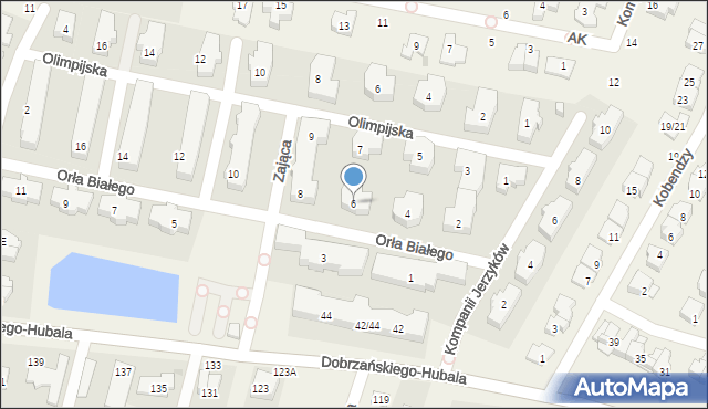 Latchorzew, Orła Białego, 6, mapa Latchorzew
