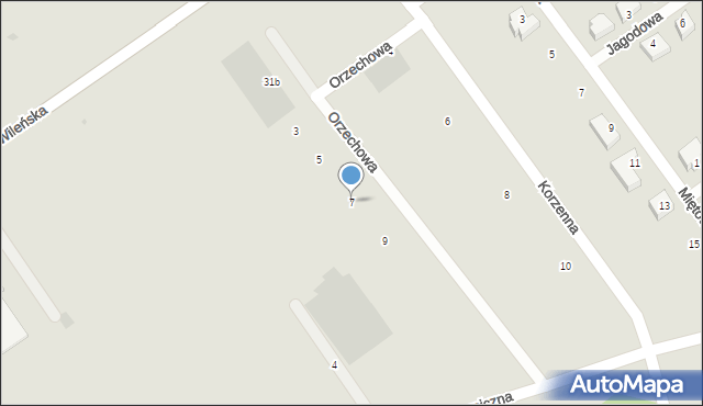 Lębork, Orzechowa, 7, mapa Lębork