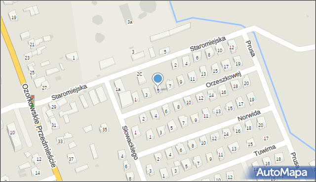 Łęczyca, Orzeszkowej Elizy, 5, mapa Łęczyca