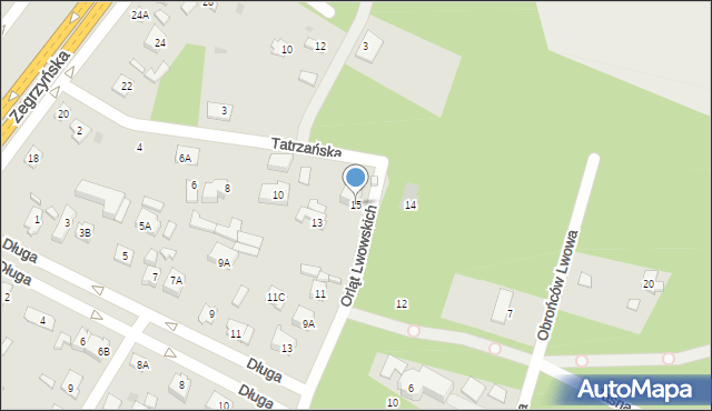 Legionowo, Orląt Lwowskich, 15, mapa Legionowo