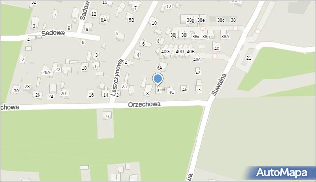 Legionowo, Orzechowa, 6, mapa Legionowo