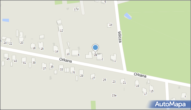 Libiąż, Orkana Władysława, 2a, mapa Libiąż