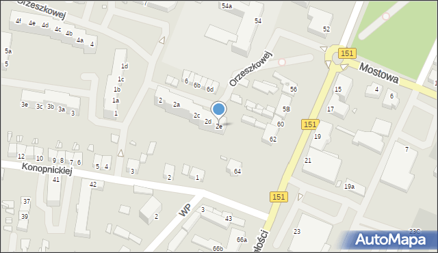 Łobez, Orzeszkowej Elizy, 2e, mapa Łobez