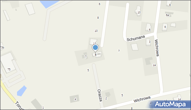 Łubianka, Oracza Izydora, św., 8, mapa Łubianka