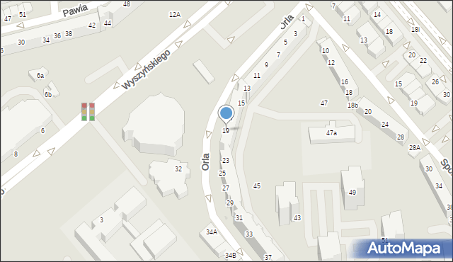 Lubin, Orla, 19, mapa Lubin