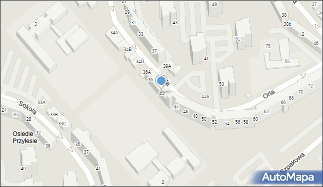 Lubin, Orla, 40, mapa Lubin