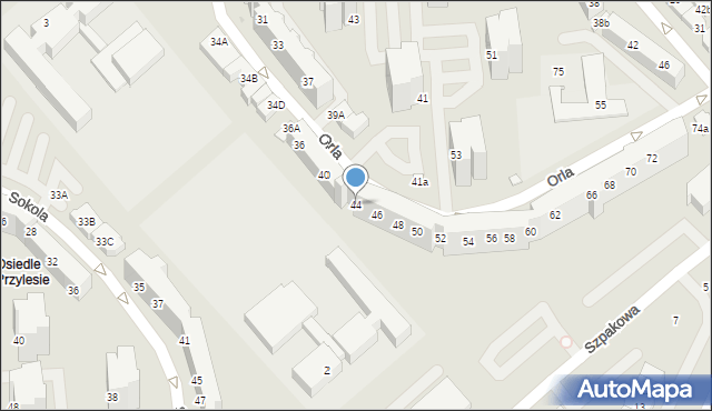 Lubin, Orla, 44, mapa Lubin