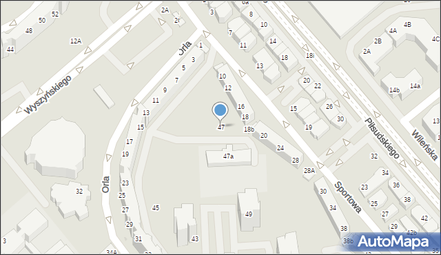 Lubin, Orla, 47, mapa Lubin