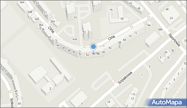 Lubin, Orla, 56, mapa Lubin