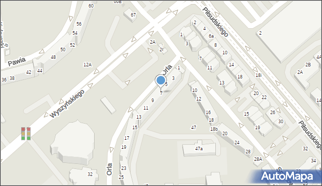 Lubin, Orla, 7, mapa Lubin