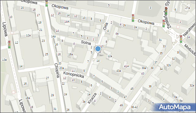 Lublin, Orla, 12b, mapa Lublina