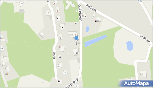 Łupstych, Orła Białego, 8, mapa Łupstych