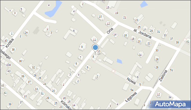 Lutomiersk, Orla, 8A, mapa Lutomiersk