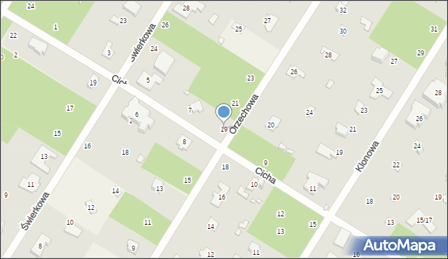 Magdalenka, Orzechowa, 19, mapa Magdalenka