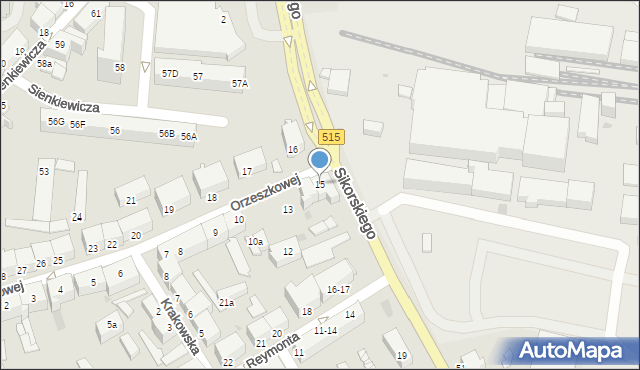 Malbork, Orzeszkowej Elizy, 15, mapa Malborka